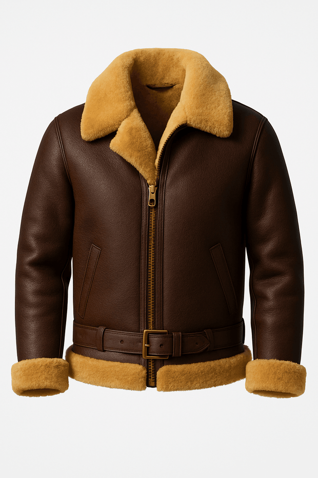 Originale Fliegerjacke im Irvin-Stil