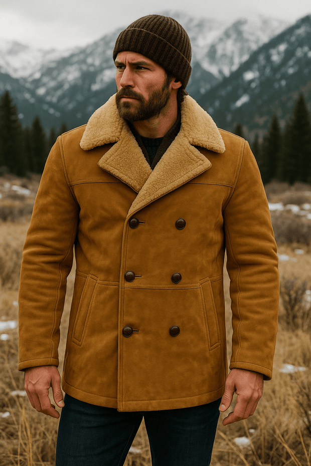 Jackson Shearling Peacoat - Shearlord