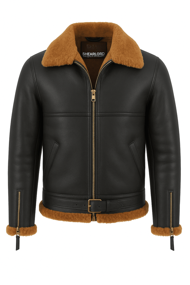 Original RAF Flying Sheepskin Jacket Tyler Brown Ginger