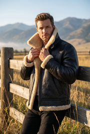 Tyler Original RAF Sheepskin Bomber Jacket