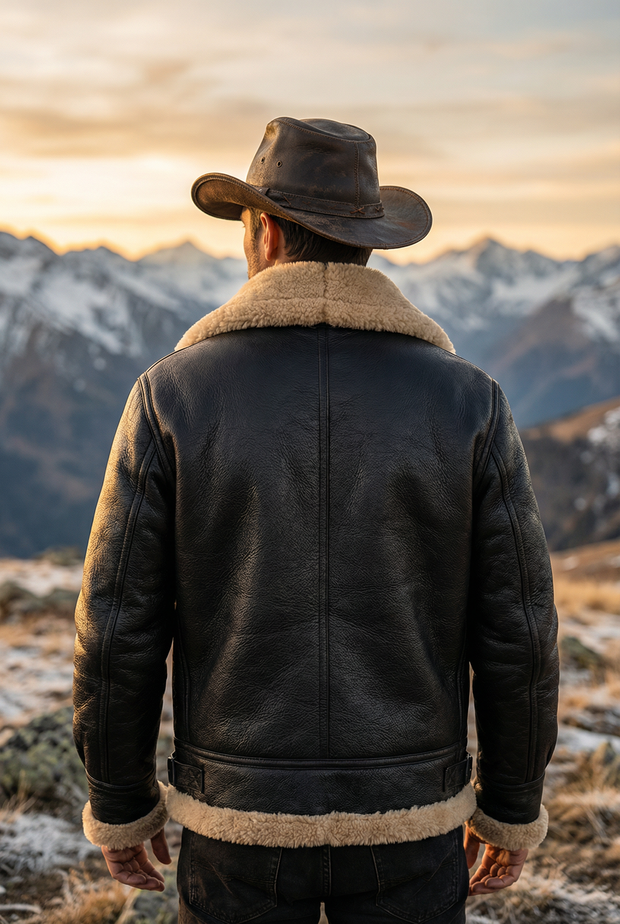 Tyler Original RAF Sheepskin Bomber Jacket