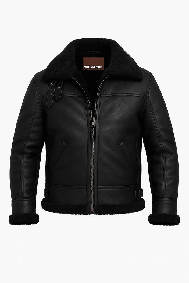 Airborne B3 Real Shearling Bomber Jacket