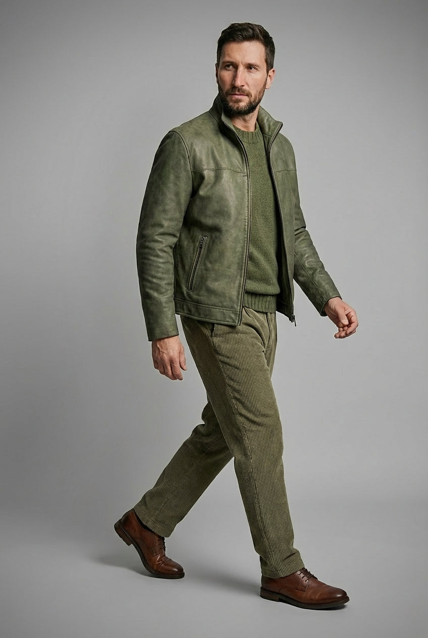 Oliver Authentic bomber leather Jacket