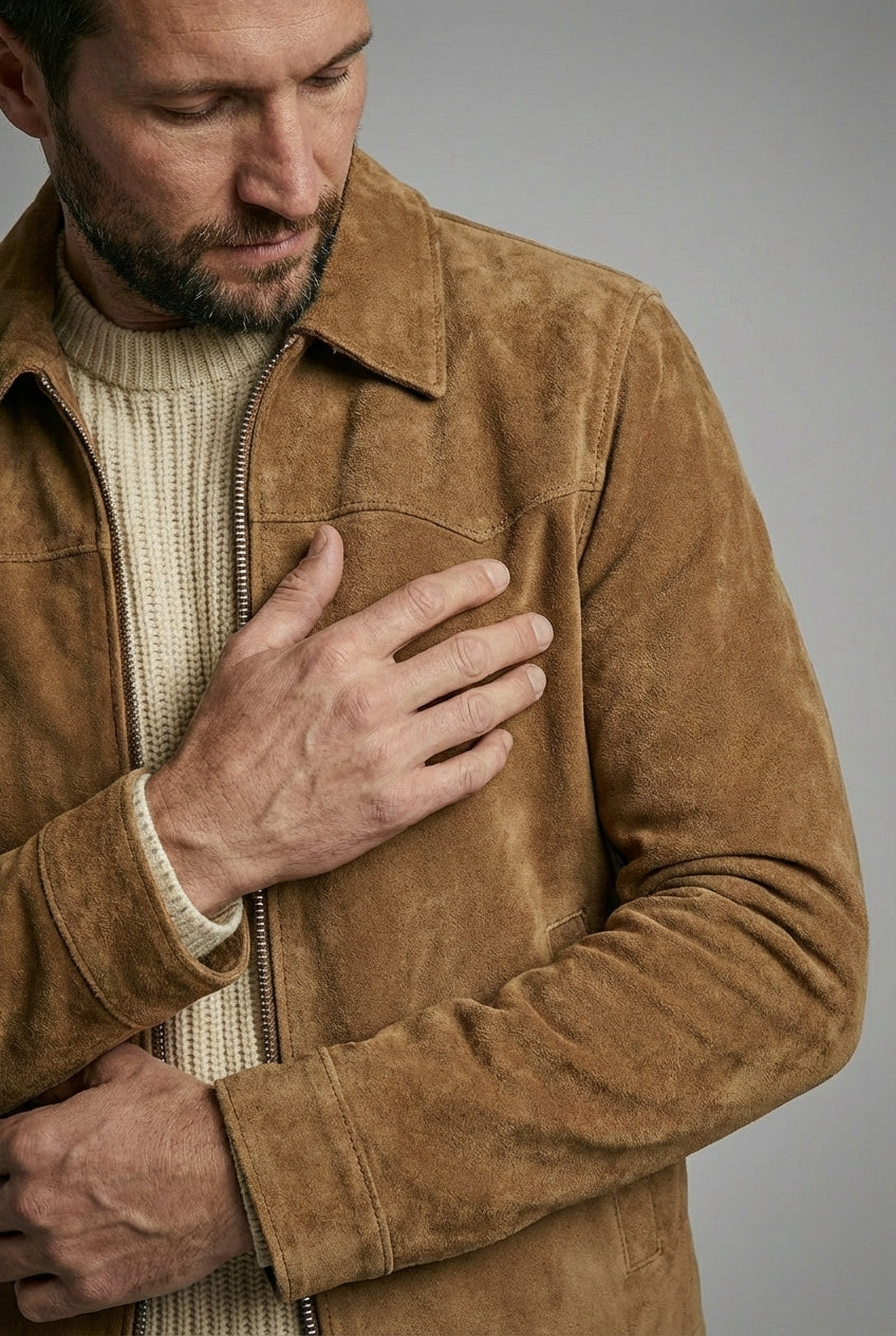 Miscat Authentic Suede trucker Jacket