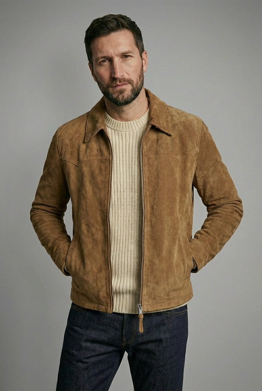 Miscat Authentic Suede trucker Jacket