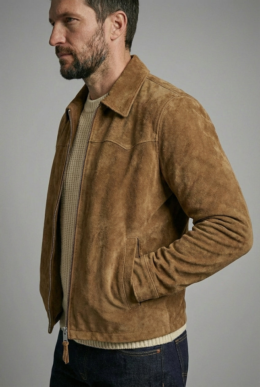 Miscat Authentic Suede trucker Jacket