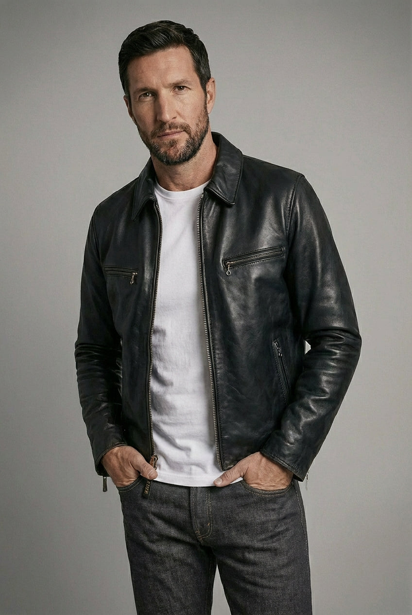 Naked Cowhide Racing Jacket