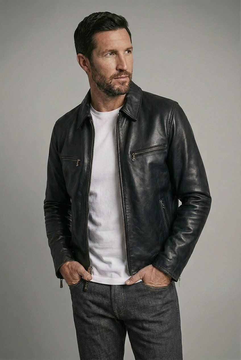 Naked Cowhide Racing Jacket